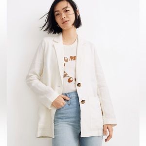 Madewell Linen Dorset Blazer XL